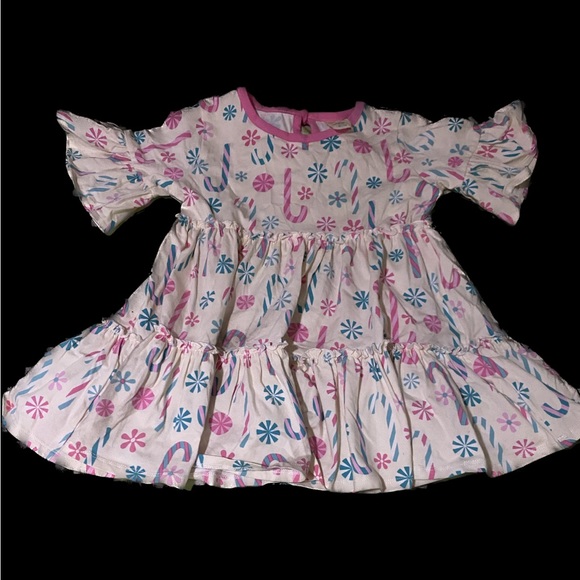 Eleanor rose pink candy cane top size 6. - Picture 1 of 1